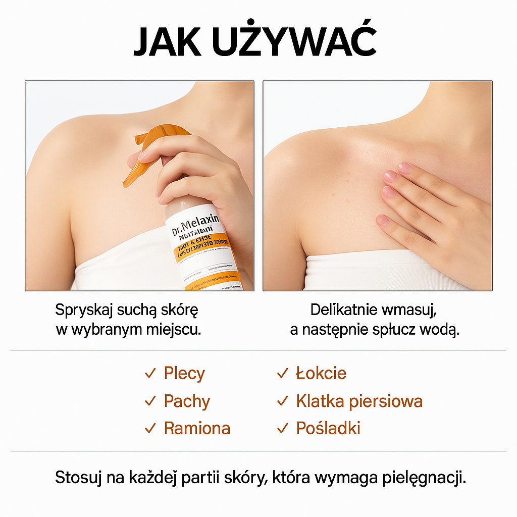 Dr.Melaxin - złuszczający kwas kojowy w sprayu z kurkumą