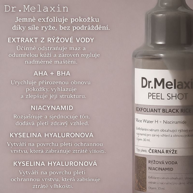 Dr.Melaxin - Rozjasňující sérum s rýžovým peelingem