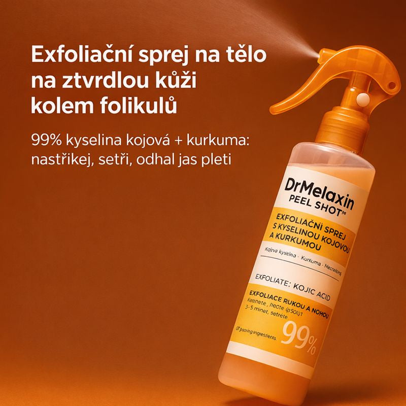 Dr.Melaxin - Exfoliační sprej s kyselinou kojovou a kurkumou
