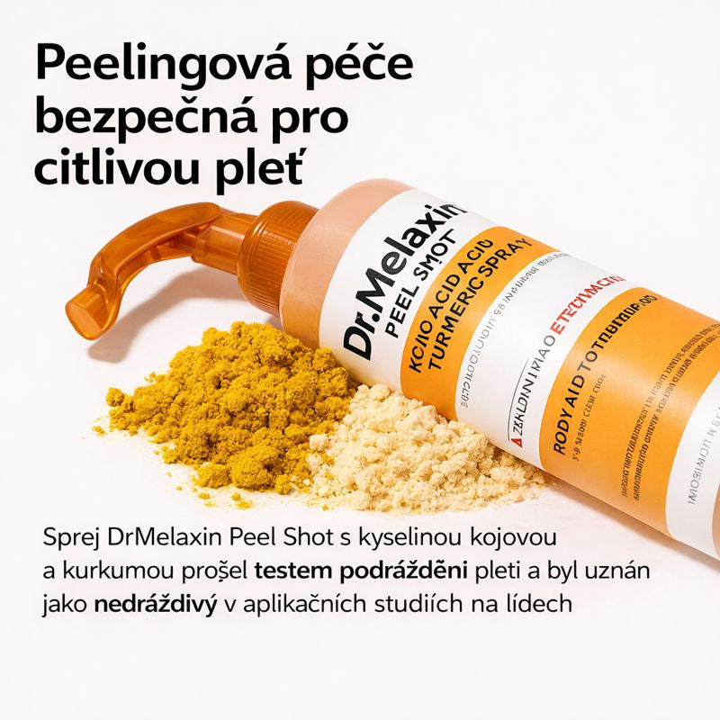 Dr.Melaxin - Exfoliační sprej s kyselinou kojovou a kurkumou