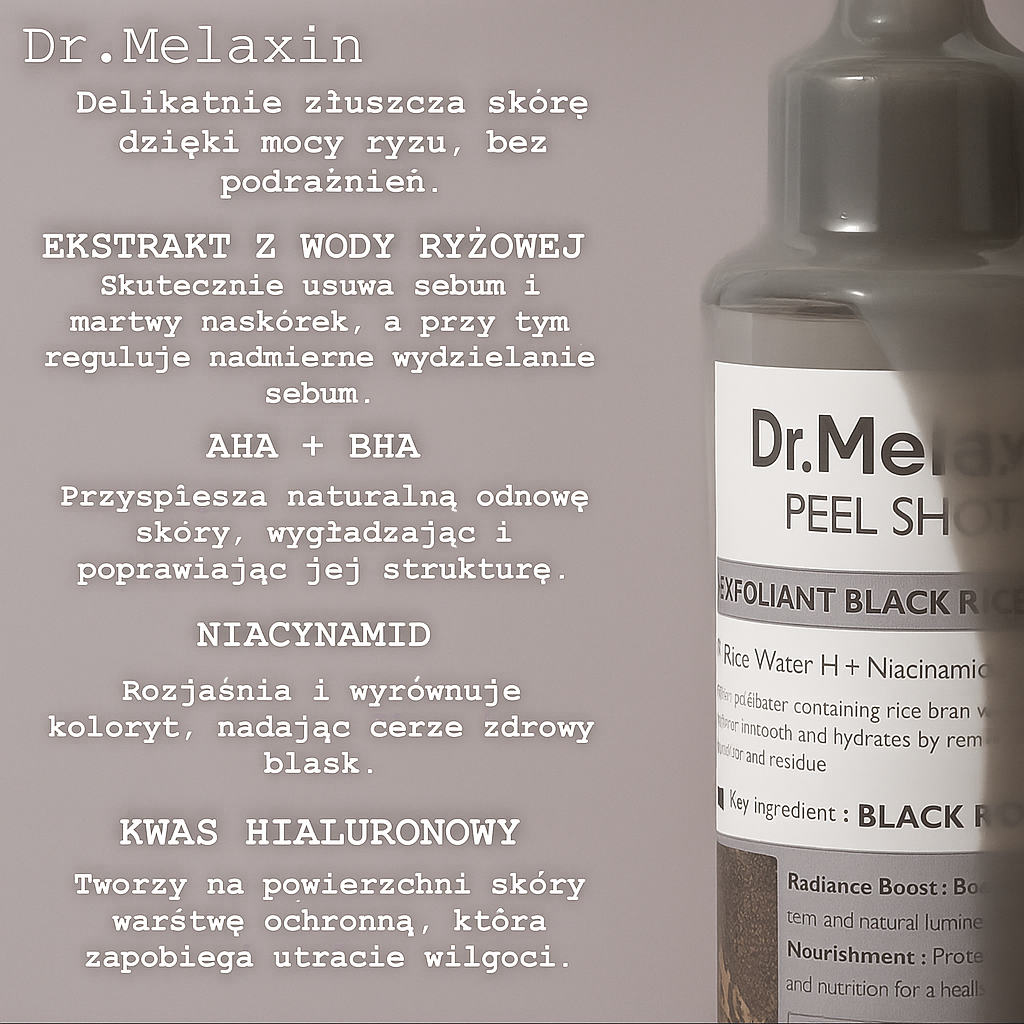 Dr.Melaxin - Serum Rozświetlające Z Ryżowym Peelingiem