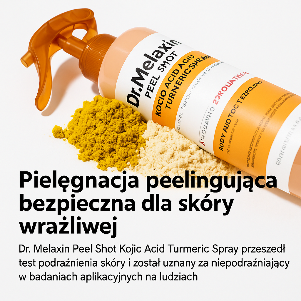 Dr.Melaxin - złuszczający kwas kojowy w sprayu z kurkumą