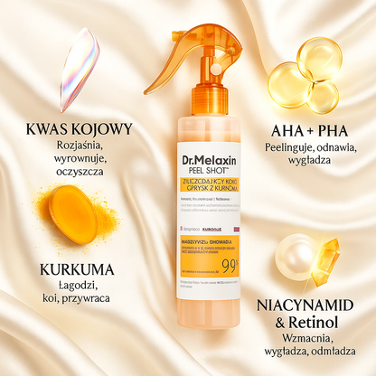Dr.Melaxin - złuszczający kwas kojowy w sprayu z kurkumą